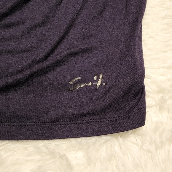 Seven7 Navy Blue Asymmetrical Neckline Dress NWT - Picture 5 of 8